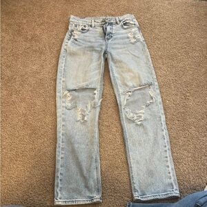 American Eagle Outfitters Light Blue Distressed Jeans